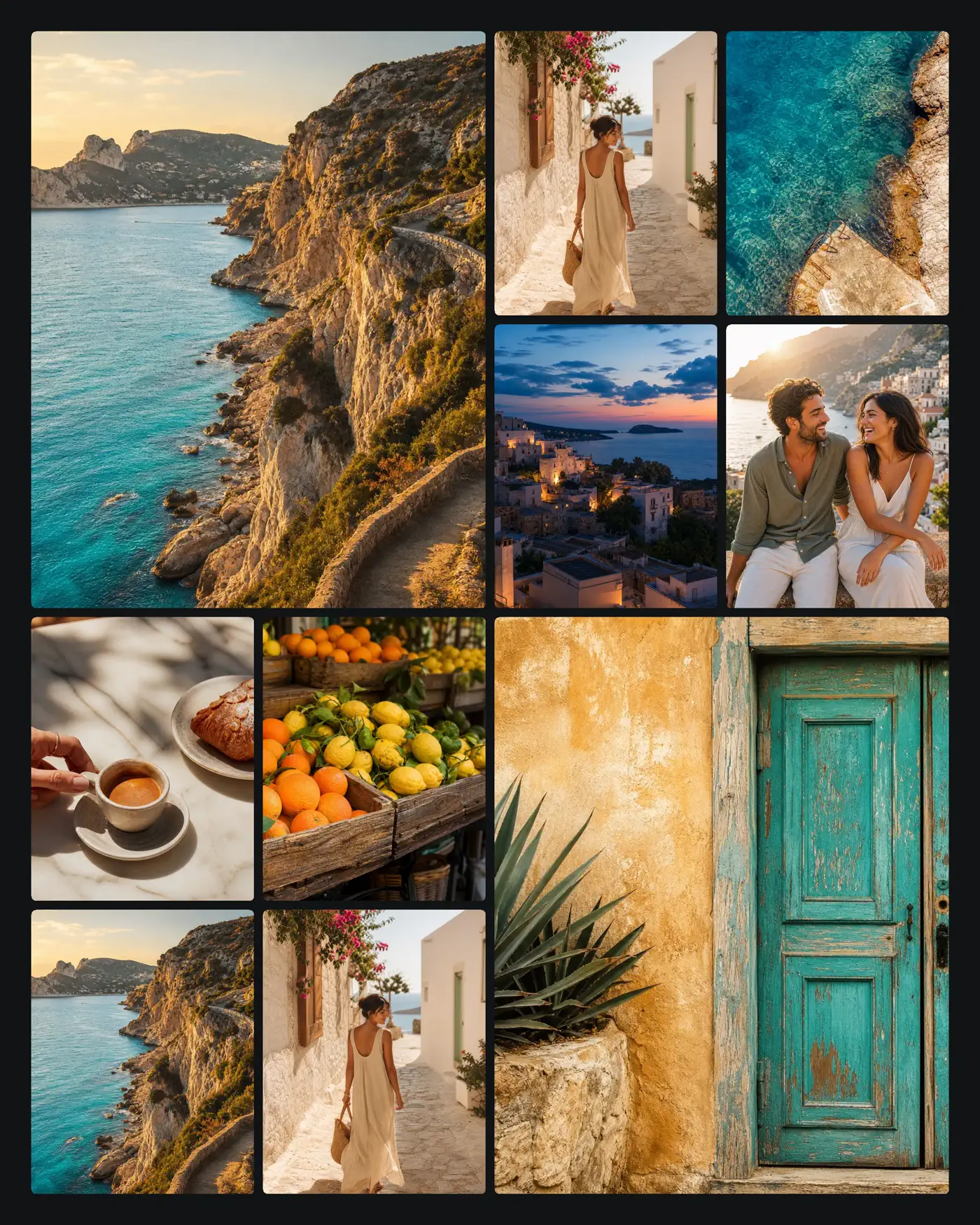 Dark canvas portfolio made with BeautifulGrids