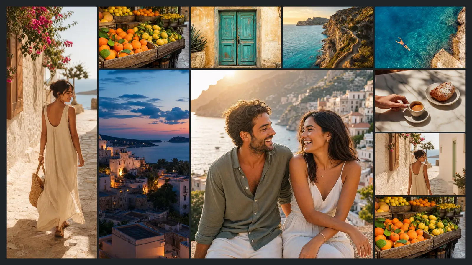Editorial travel collage made with BeautifulGrids